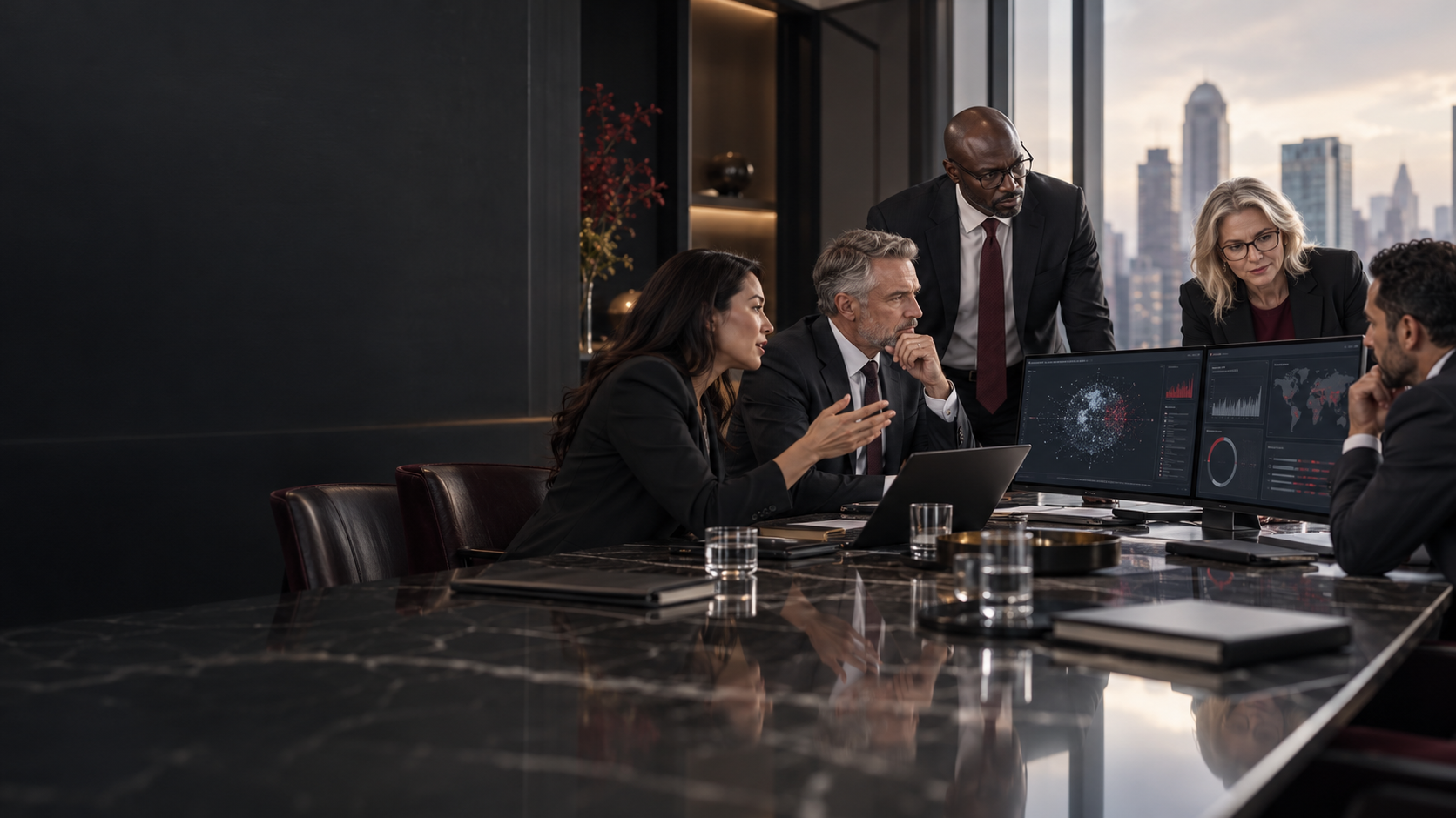 AI governance professionals reviewing oversight and risk