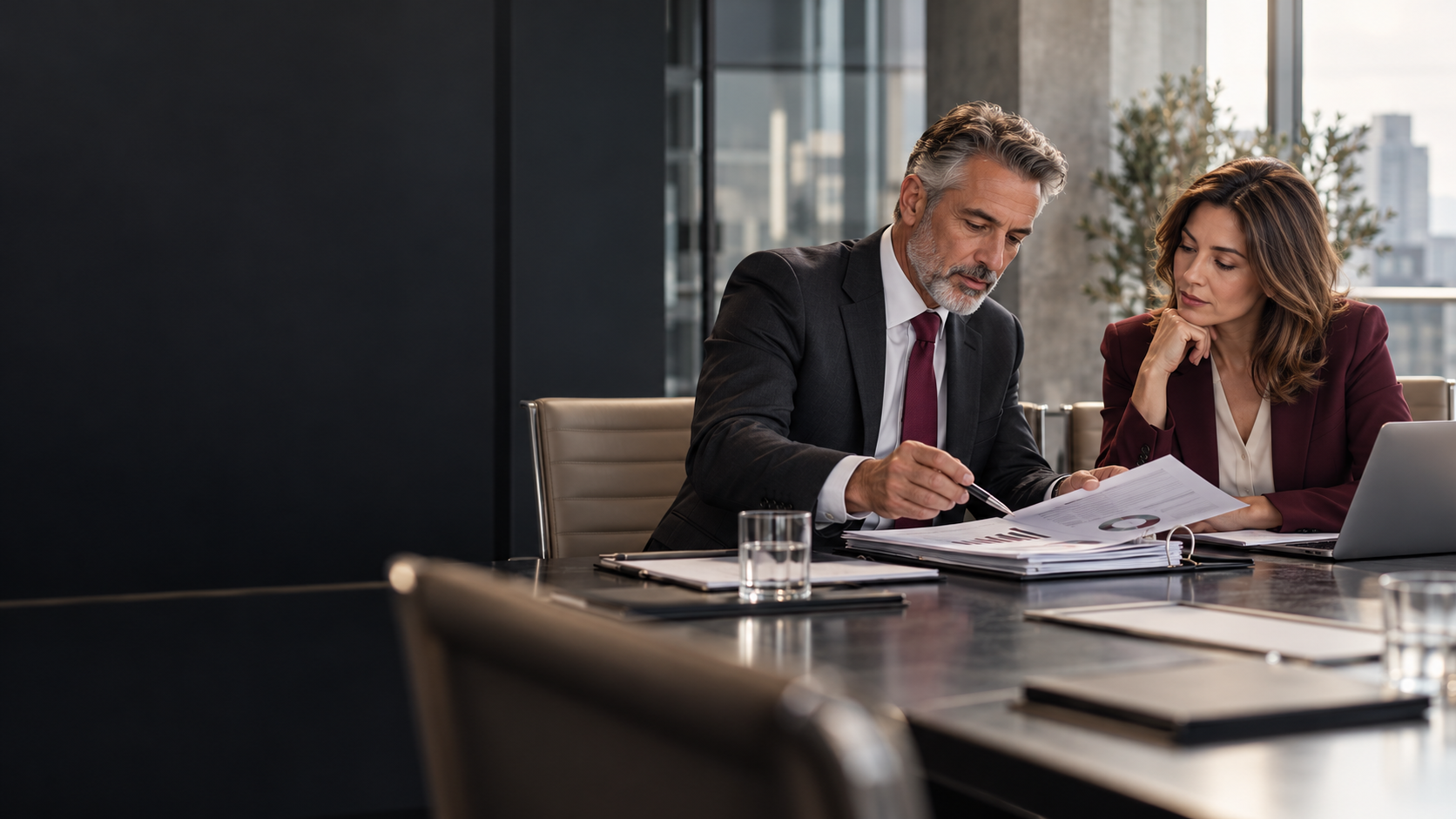 Quality management professionals reviewing audit documents